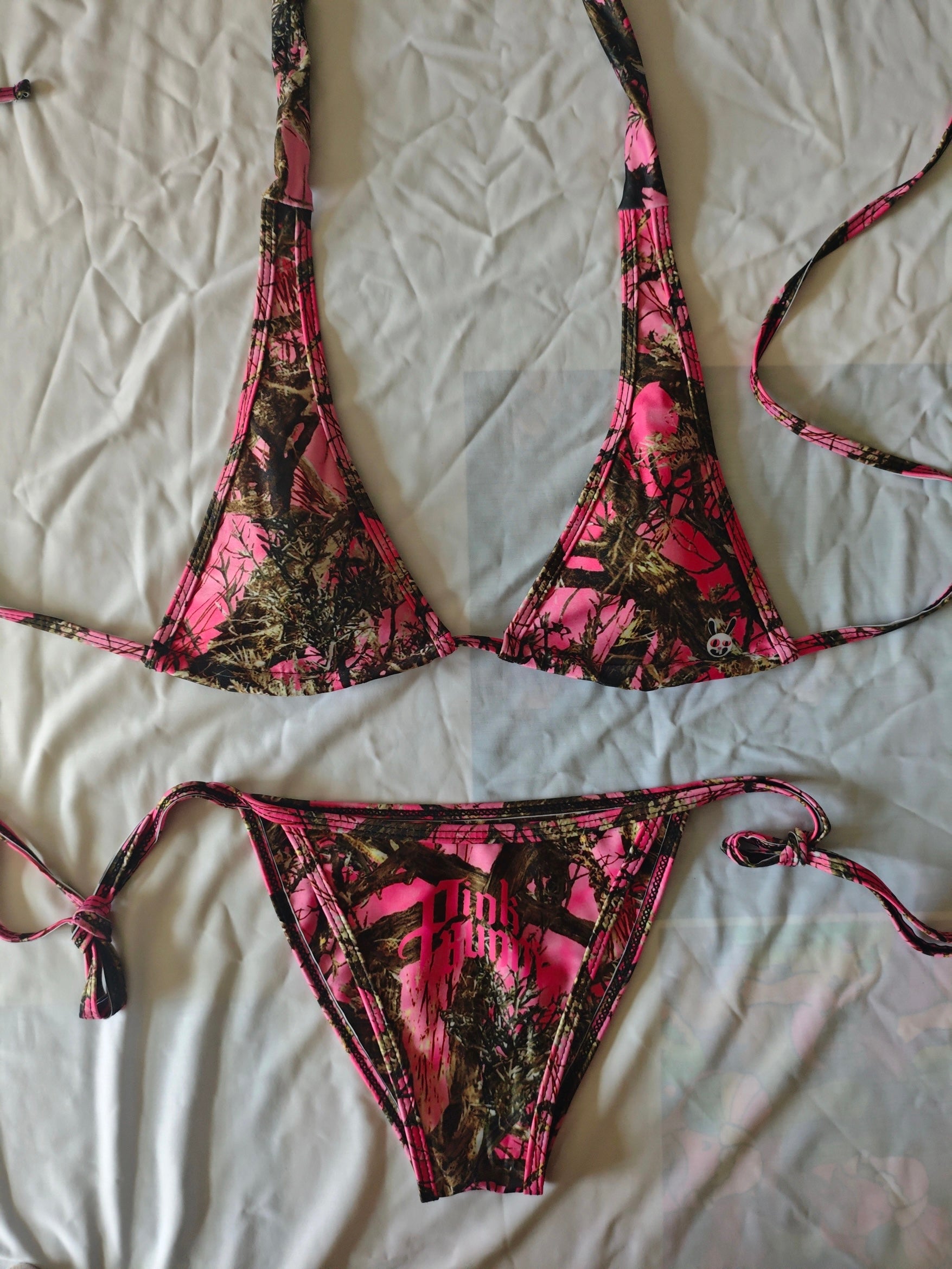 Pink camo bikini bottom