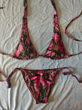 Load image into Gallery viewer, Pink camo bikini bottom
