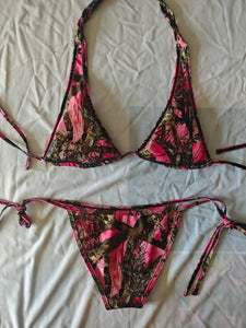 Pink camo bikini bottom
