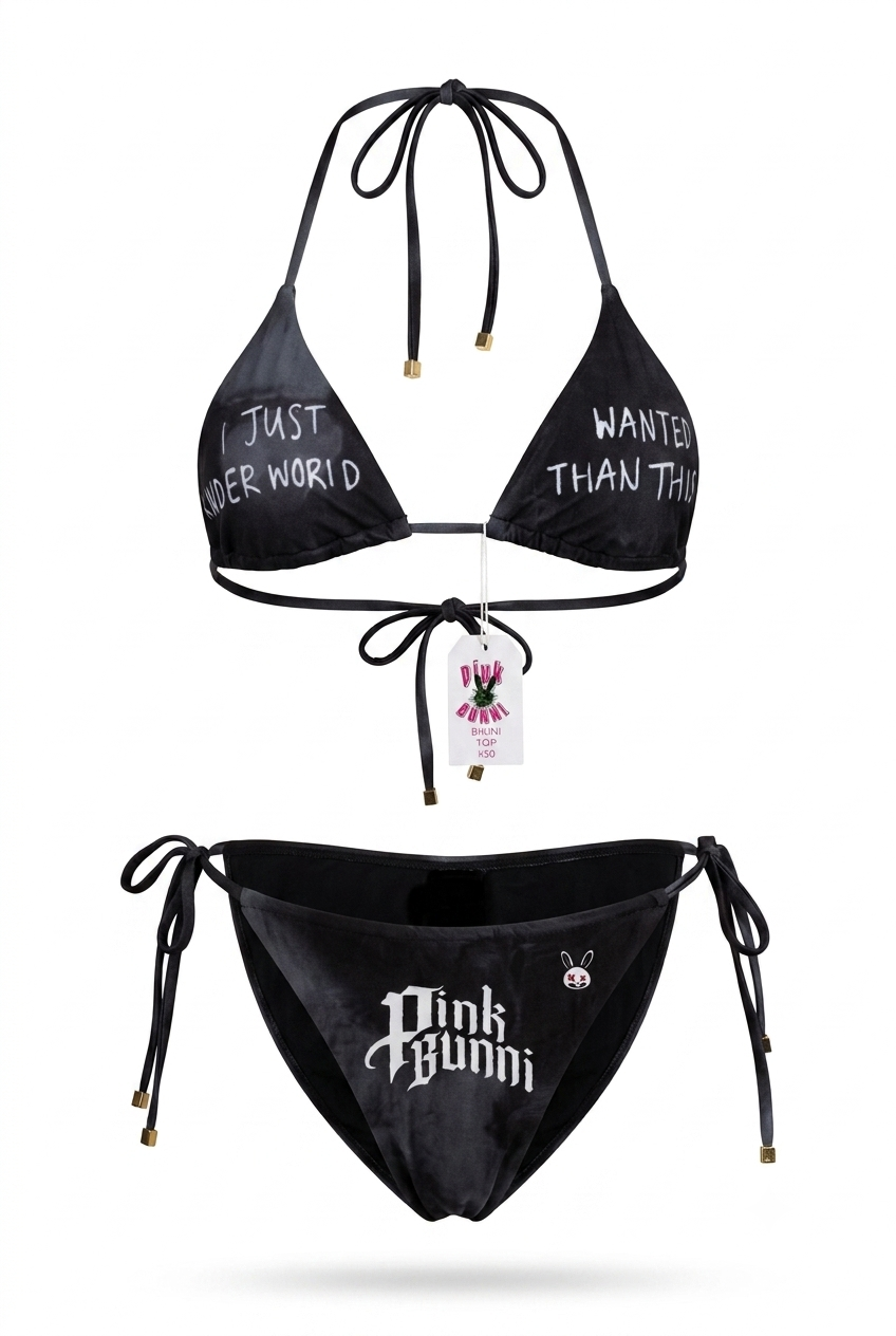 Kinder World graphic bikini set